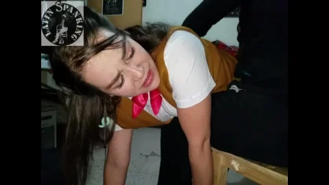 COSPLAY SPANKING DANIELLA HAFUKU SPANKEE WARRIOR AND WISHVERINE